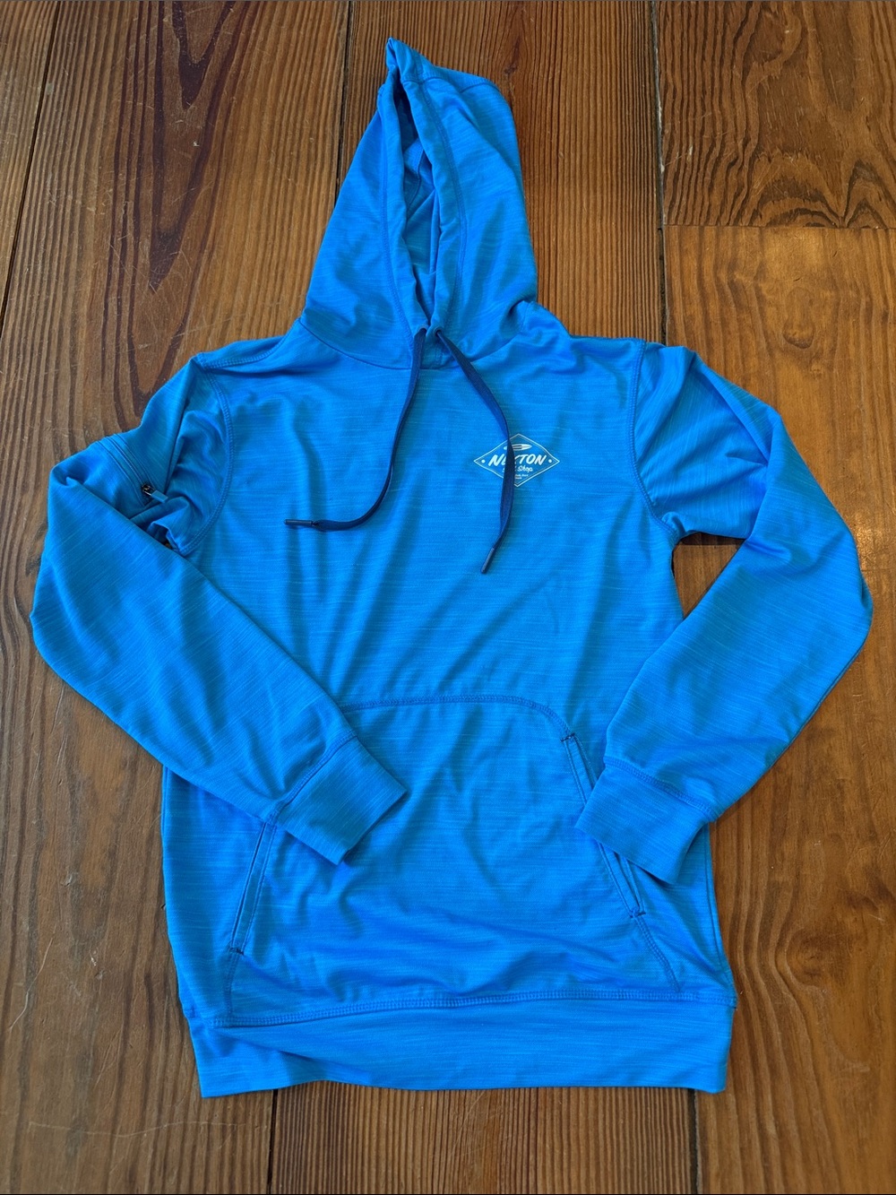 Boys Size 10 Bright Blue UP50 rash guard Pullover Hoodie